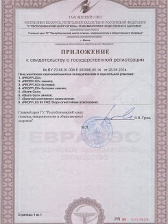 2015.03.25 Красный Сулин - Приложение к сертификату, Профили поливинилхлоридные системы Rehau.