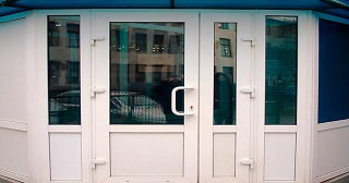 Пластиковая входная группа Красный Сулин, цена от 10106 руб.